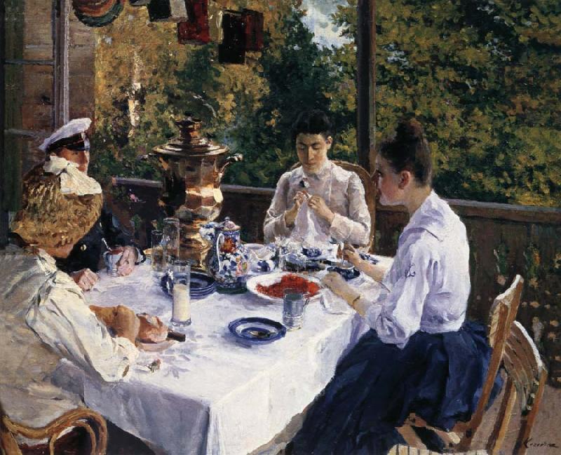 Konstantin Korovin Have tea oil painting image